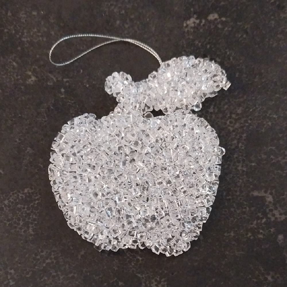 Vintage -Kurt Adler Bubble Chip Ornament- Clear